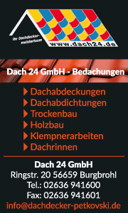 Leistungsübersicht und Kontaktdaten der Dach 24 GmbH 