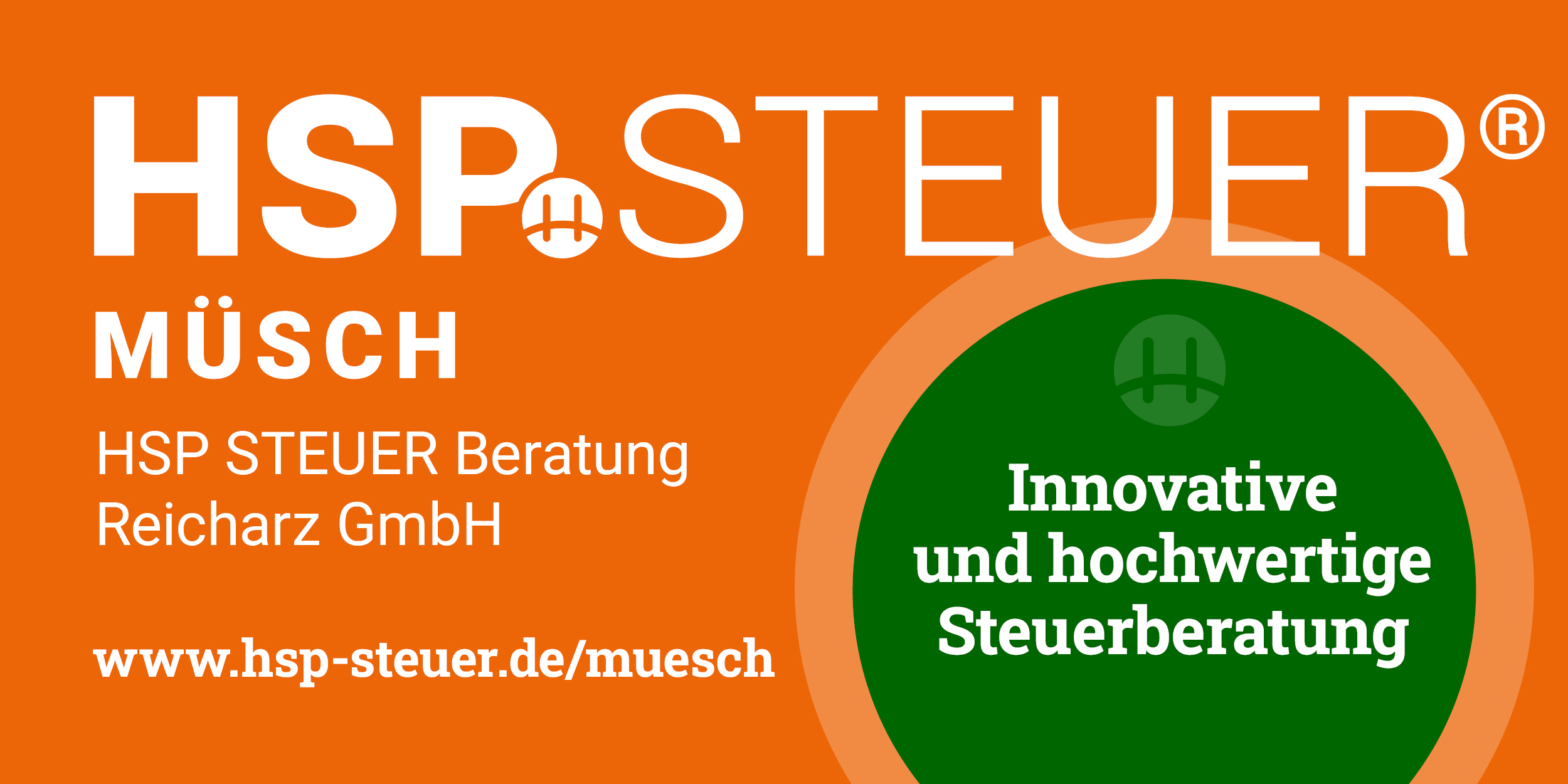 Logo der HSP STEUER Beratung Reicharz GmbH in Müsch für professionelle Steuerberatung für Unternehmen in Adenau und Umgebung.